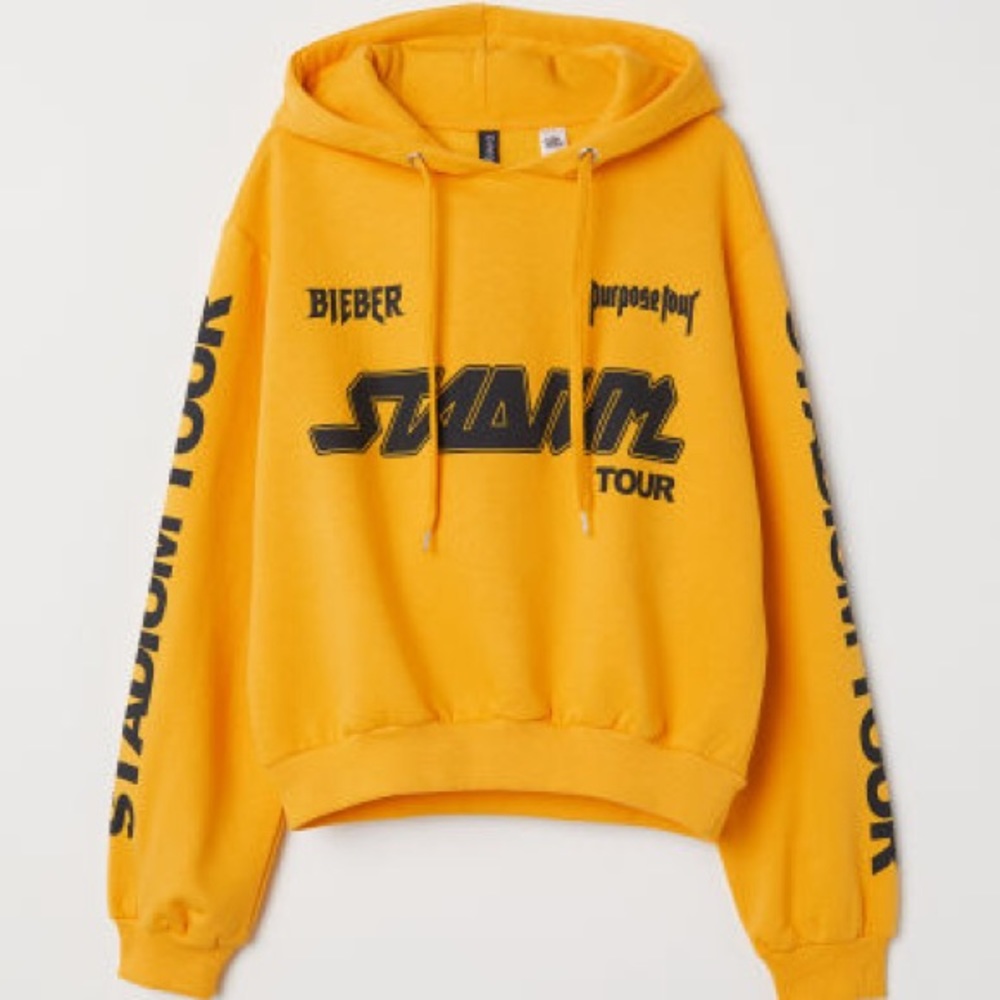 Justin Bieber Purpose Stadium Tour Crop Hoodie